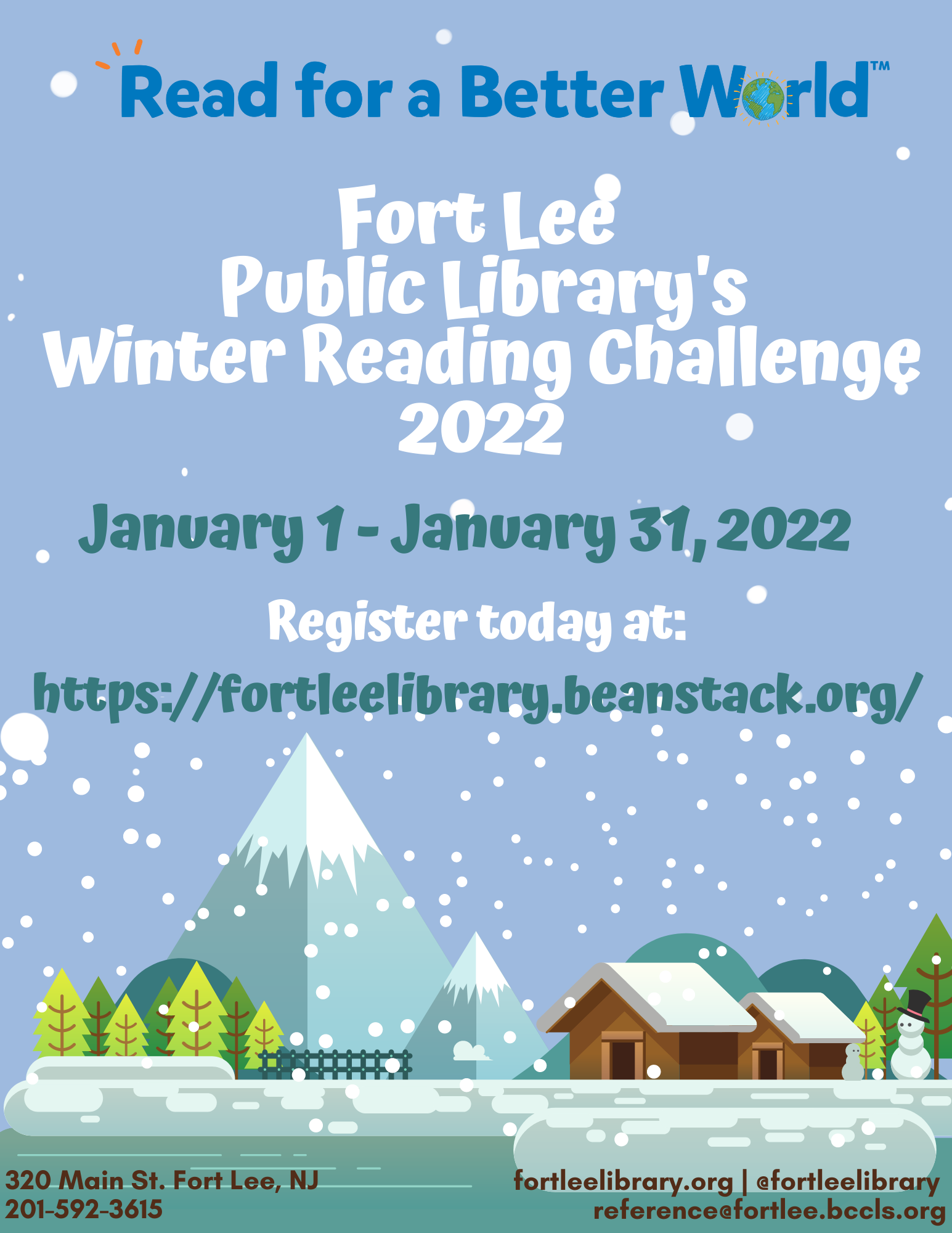 READ FOR A BETTER WORLD – WINTER READING CHALLENGE