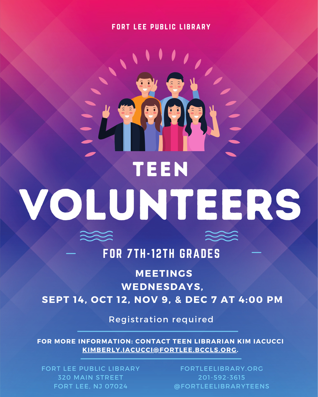 Teen Events Fort Lee Public Library