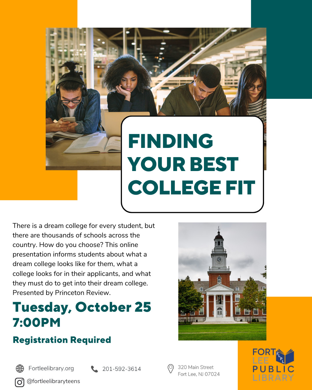 Teen Events Fort Lee Public Library