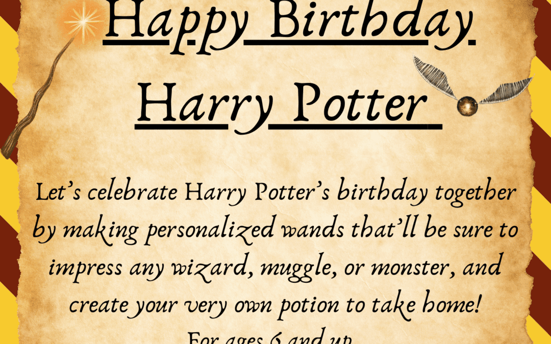 HAPPY BIRTHDAY, HARRY POTTER