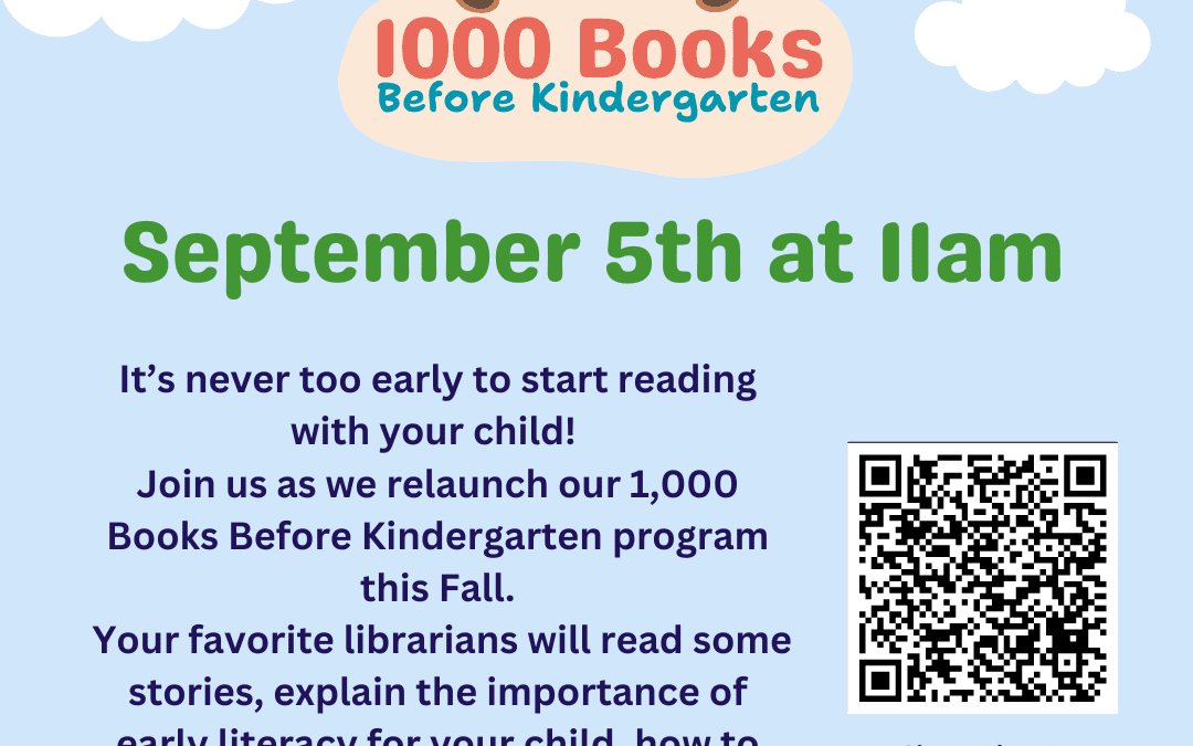 1000 BOOKS BEFORE KINDERGARTEN