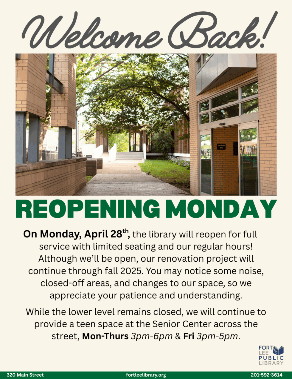 Home Fort Lee Public Library